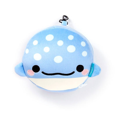 Relaxeazzz Adoramals Aoi the Whale Shark Plush Travel Pillow & Eye Mask - Gift Arch