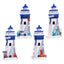 3D Printed Souvenir Seaside Magnet Blue Nautical Lighthouse - Gift Arch