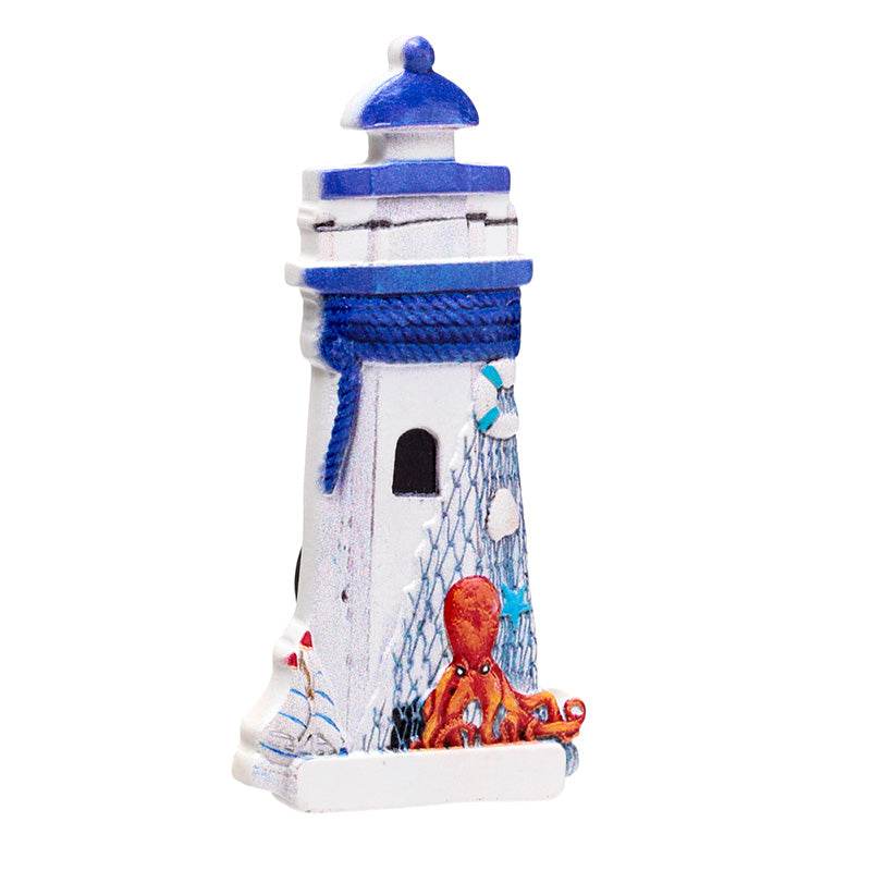 3D Printed Souvenir Seaside Magnet Blue Nautical Lighthouse - Gift Arch