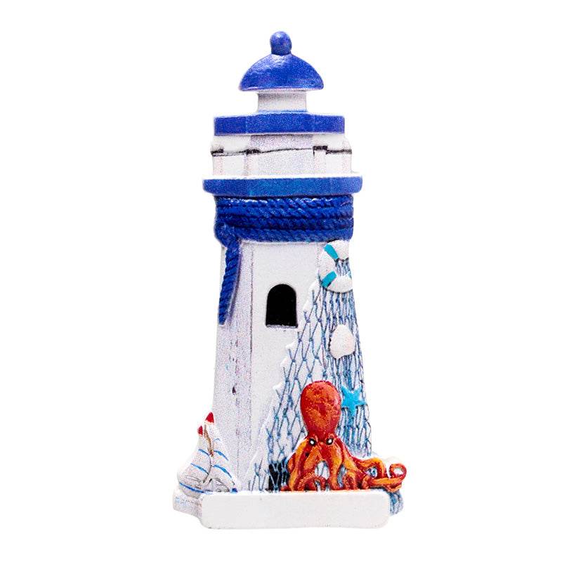 3D Printed Souvenir Seaside Magnet Blue Nautical Lighthouse - Gift Arch