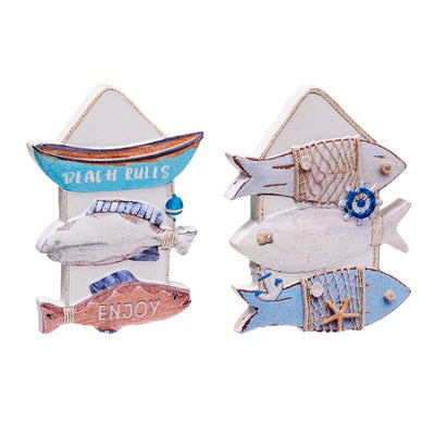 3D Printed Souvenir Seaside Magnet Nautical Fish Sign - Gift Arch