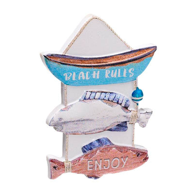 3D Printed Souvenir Seaside Magnet Nautical Fish Sign - Gift Arch