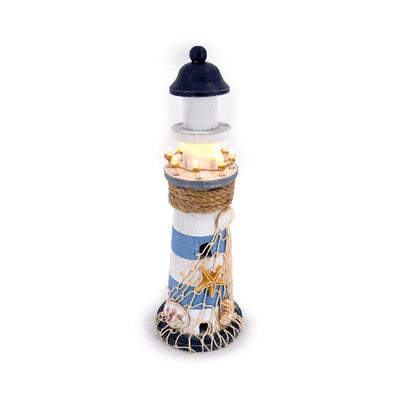 Souvenir Seaside - Lighthouse Figurines Seashells with LED light - Gift Arch