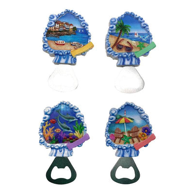Souvenir Seaside Magnet Bottle Opener Beach & Waterfront Scenes - Gift Arch