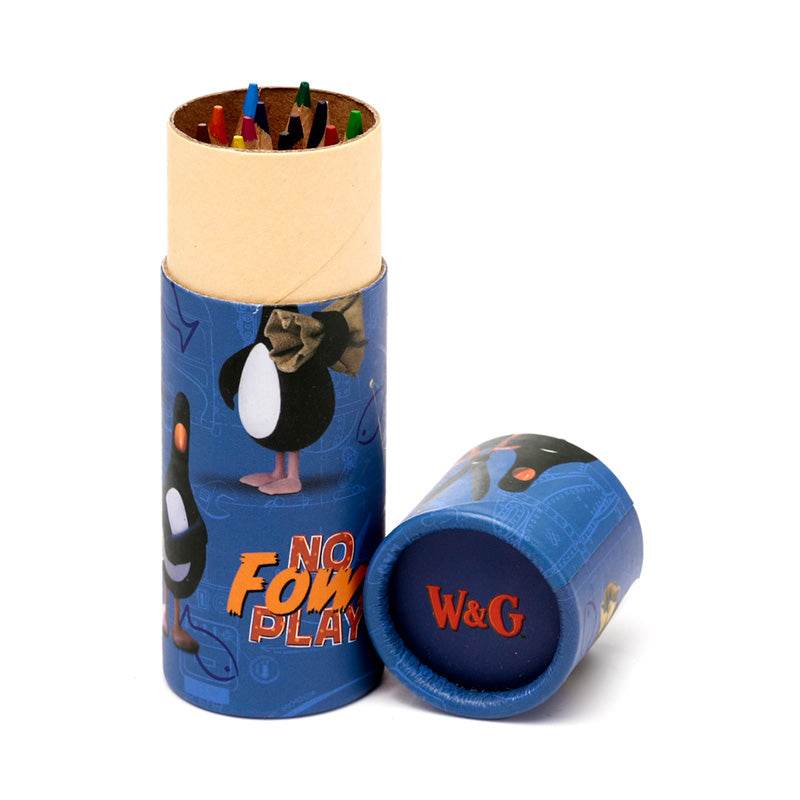 Wallace & Gromit Pencil Pot with 12 Colouring Pencils - Gift Arch