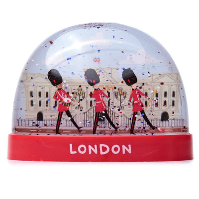 London Souvenir Guardsman on Parade Large Glitter Snow Storm - Gift Arch