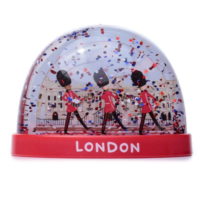 London Souvenir Guardsman on Parade Medium Glitter Snow Storm - Gift Arch