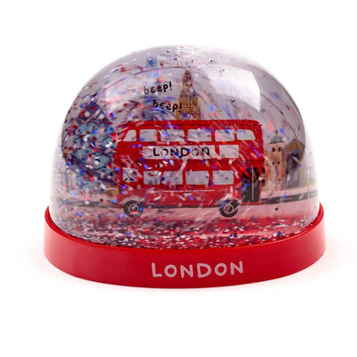 London Souvenir London Bus Large Glitter Snow Storm - Gift Arch
