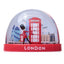 London Souvenir Red Telephone Box & Guardsman Medium Glitter Snow Storm - Gift Arch