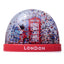 London Souvenir Red Telephone Box & Guardsman Medium Glitter Snow Storm - Gift Arch