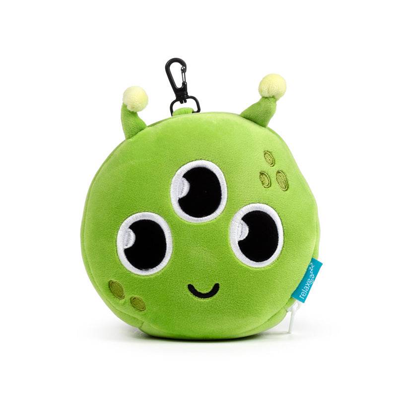 Relaxeazzz Space Cadets Alien Travel Pillow & Eye Mask - Gift Arch