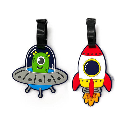 Space Cadets PVC Luggage Tag Set of 2 - Gift Arch