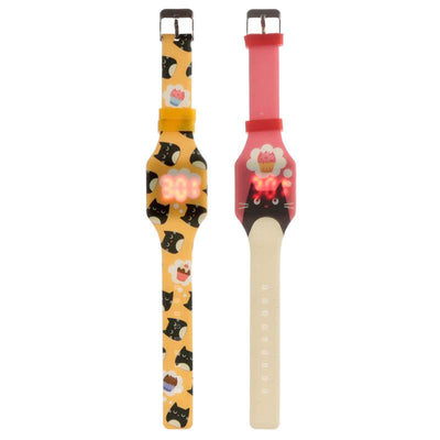 Feline Fine Black Cat Silicone Digital Watch - Gift Arch