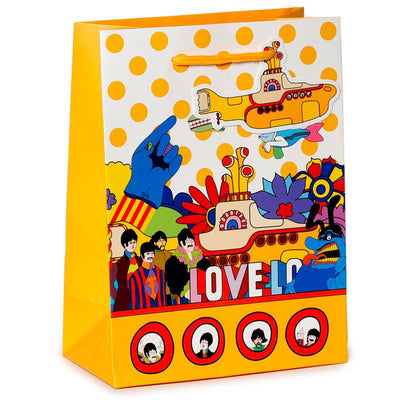 The Beatles Yellow Submarine LOVE Gift Bag Medium - Gift Arch