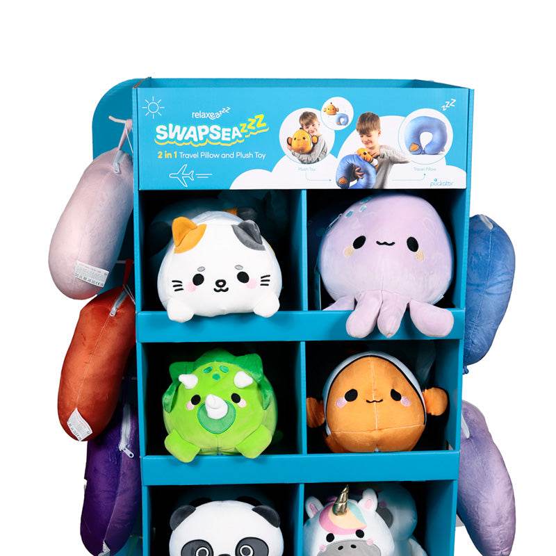 8 Compartment FSDU Display Unit for Swapseazzz Travel Pillows & Toy - Gift Arch