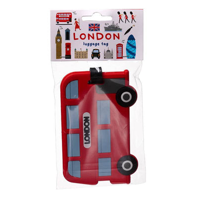 London Souvenir Red Routemaster Bus PVC Luggage Tag - Gift Arch