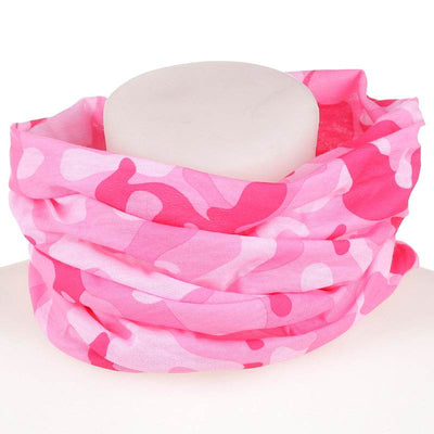 Pink Camouflage Neck Warmer Tube Scarf - Gift Arch