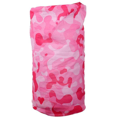 Pink Camouflage Neck Warmer Tube Scarf - Gift Arch