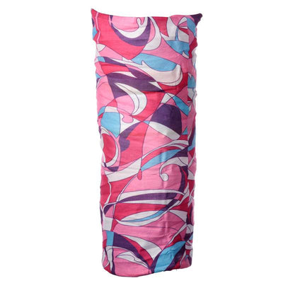 Pink Patterned Neck Warmer Tube Scarf - Gift Arch