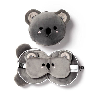 Relaxeazzz Adoramals Koala Plush Travel Pillow & Eye Mask - Gift Arch