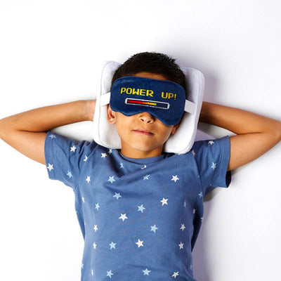 Relaxeazzz Game Over Shaped Plush Travel Pillow & Eye Mask - Gift Arch