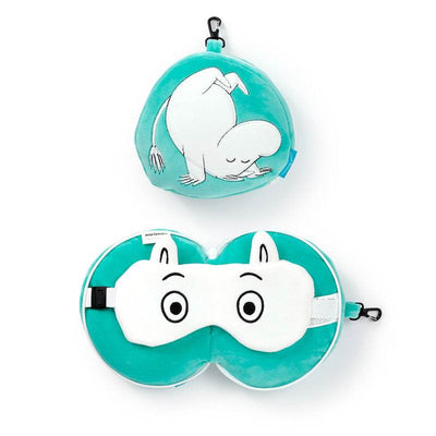 Relaxeazzz Moomin Plush Travel Pillow & Eye Mask - Gift Arch