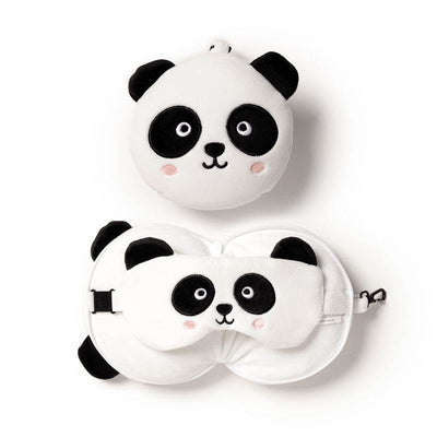Relaxeazzz Panda Plush Travel Pillow & Eye Mask - Gift Arch