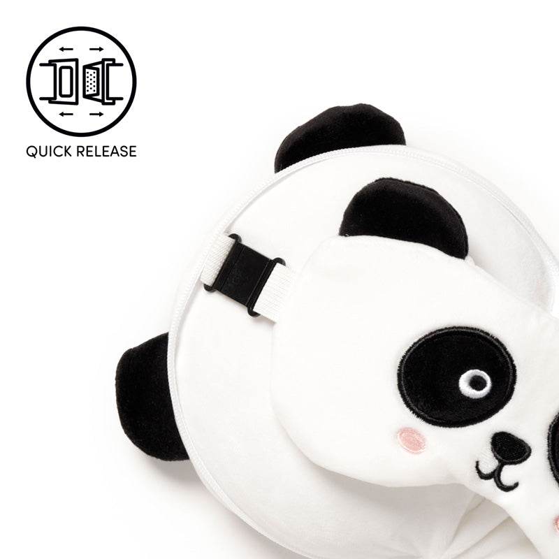 Relaxeazzz Panda Plush Travel Pillow & Eye Mask - Gift Arch