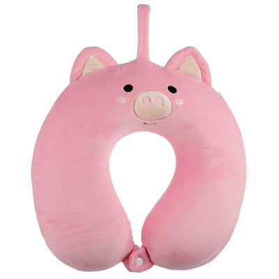 Relaxeazzz Pig Plush Memory Foam Travel Pillow - Gift Arch