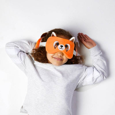Relaxeazzz Red Panda Plush Travel Pillow & Eye Mask - Gift Arch