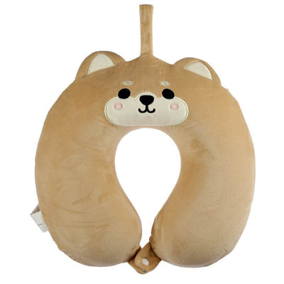 Relaxeazzz Shiba Inu Dog Plush Memory Foam Travel Pillow - Gift Arch