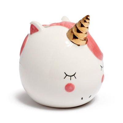 Enchanted Rainbows Unicorn White Ceramic Money Box - Gift Arch