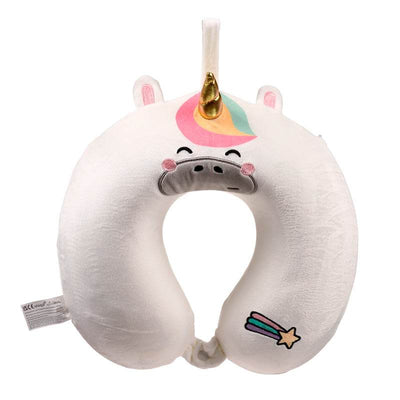 Relaxeazzz Astra the Unicorn Adoracorns Plush Memory Foam Travel Pillow - Gift Arch