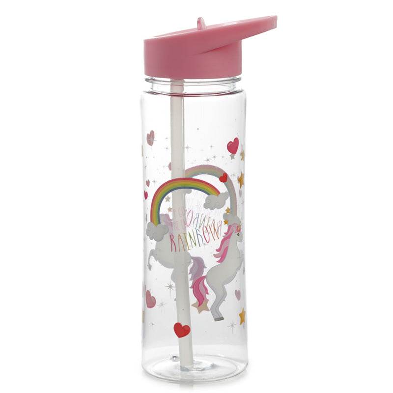 Shatterproof 550ml Water Bottle Enchanted Rainbows Unicorn - Gift Arch