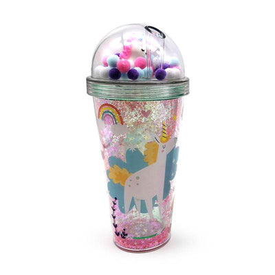 Unicorn Magic Double Walled Cup & Straw with Charms - Gift Arch
