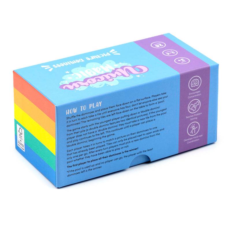Unicorn Magic Kids Dominoes Set - Gift Arch