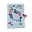 Unicorn Magic Plush Lockable Notebook with Padlock & Key - Gift Arch