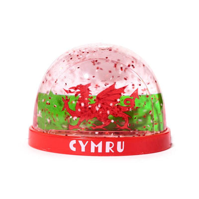 Welsh Dragon Wales (Cymru) Souvenir Medium Glitter Snow Storm - Gift Arch