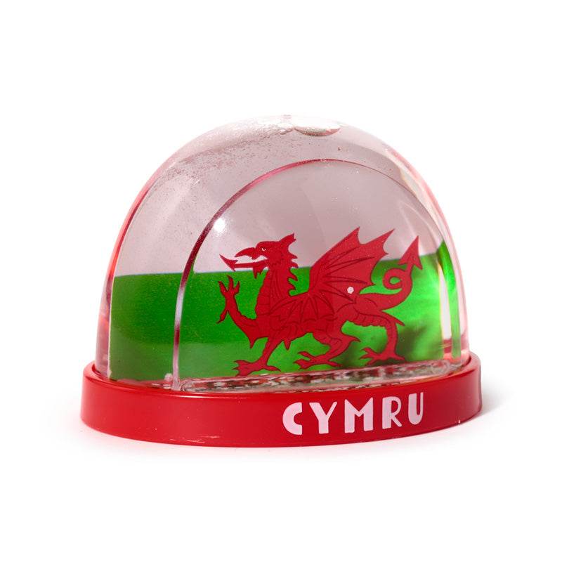 Welsh Dragon Wales (Cymru) Souvenir Medium Glitter Snow Storm - Gift Arch
