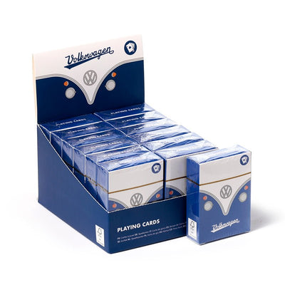 Blue Volkswagen VW T1 Camper Bus Standard Playing Card Deck - Gift Arch