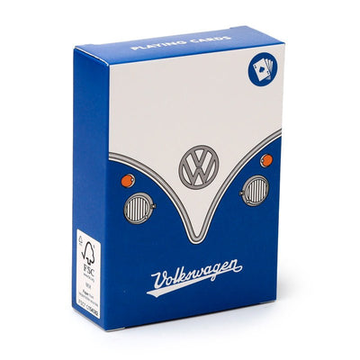 Blue Volkswagen VW T1 Camper Bus Standard Playing Card Deck - Gift Arch