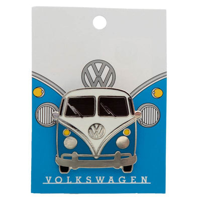 Collectable Volkswagen VW T1 Camper Bus Blue Enamel Pin Badge - Gift Arch