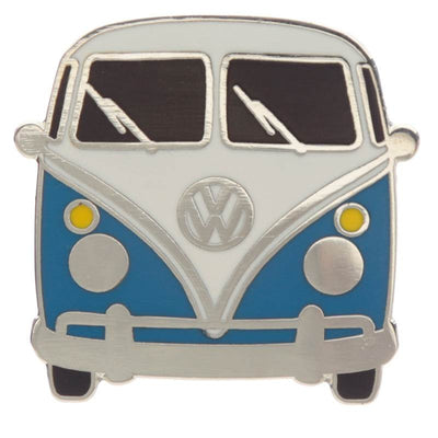 Collectable Volkswagen VW T1 Camper Bus Blue Enamel Pin Badge - Gift Arch