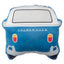 Plush Volkswagen VW T1 Camper Bus Shaped Blue Cushion - Gift Arch