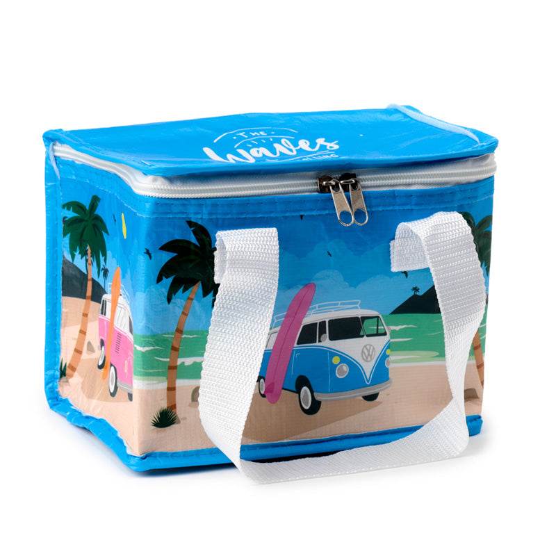 RPET Cool Bag Lunch Bag Volkswagen VW T1 Camper Bus Waves Are Calling - Gift Arch
