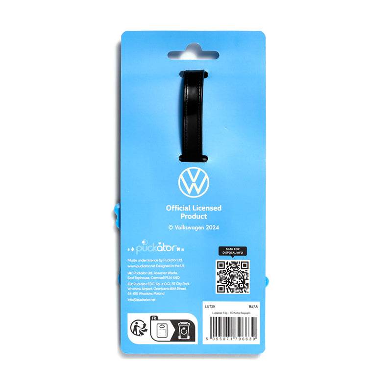 Volkswagen VW T1 Camper Bus Summer Vibes PVC Luggage Tag - Gift Arch