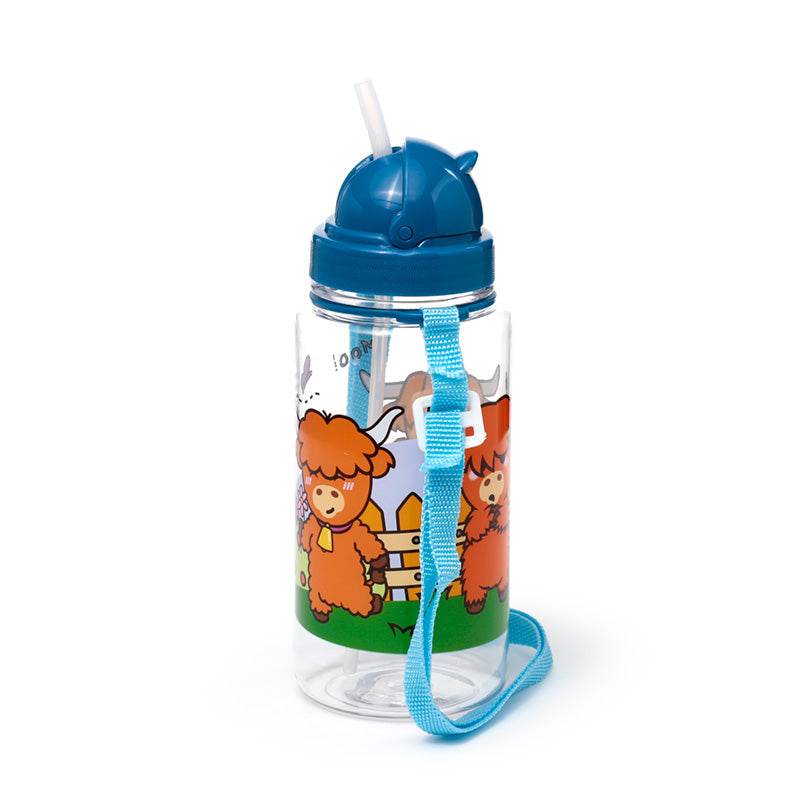 450ml Children's Shatterproof Water Bottle Adoramals Highland Coo - Gift Arch