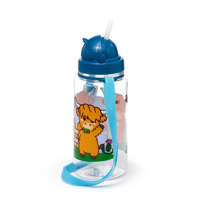 450ml Children's Shatterproof Water Bottle Adoramals Highland Coo - Gift Arch