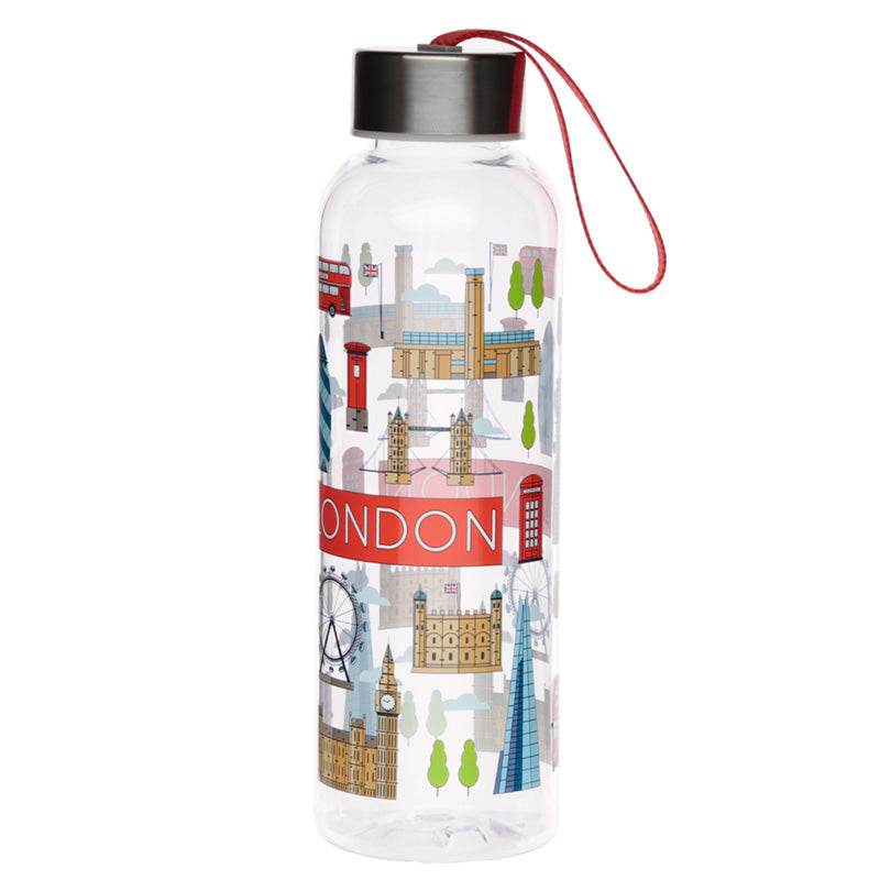 London Icons 500ml Water Bottle with Metallic Lid - Gift Arch