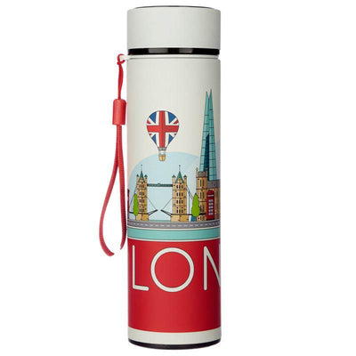 London Icons Hot & Cold Digital Thermometer Bottle - Gift Arch